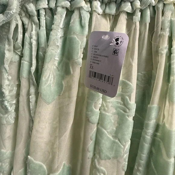 Free People Forever Young Burnout Pants- Seafoam Combo - Picture 13 of 13